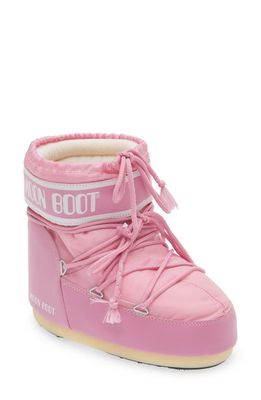 Moon Boot Classic Low 2 Water Repellent Nylon Boot in Pink