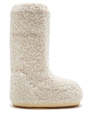 Moon Boot Icon faux-curly boots - Neutrals