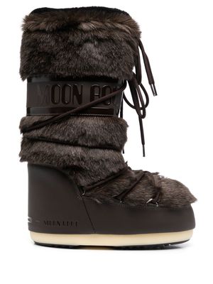 Moon Boot Icon faux-fur snow boots - Brown