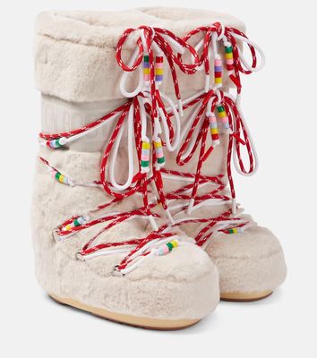 Moon Boot Icon faux fur snow boots