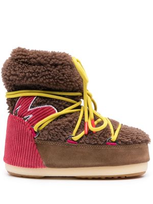 Moon Boot Icon Light Low shearling boots - Brown