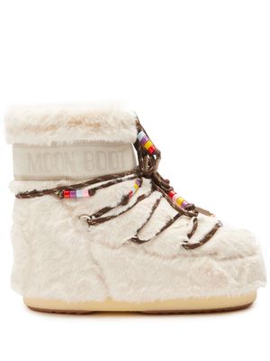 Moon Boot Icon Low faux-fur snow boots - Neutrals