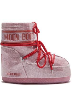 Moon Boot Icon Low Glitter boots - Pink