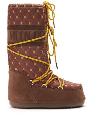 Moon Boot Icon quilted snow boots - Brown