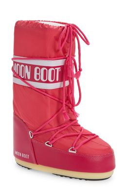 Moon Boot Icon Water Repellent Moon Boot in Dark Pink