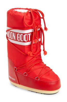 Moon Boot Icon Water Repellent Moon Boot in Red