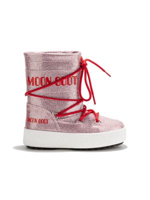 Moon Boot Kids Icon Junior glitter snow boots - Pink