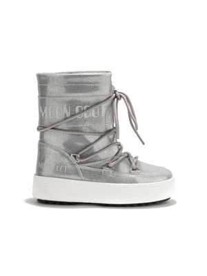 Moon Boot Kids Icon Junior glitter snow boots - Silver