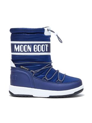 Moon Boot Kids Icon lace-up snow boots - Blue