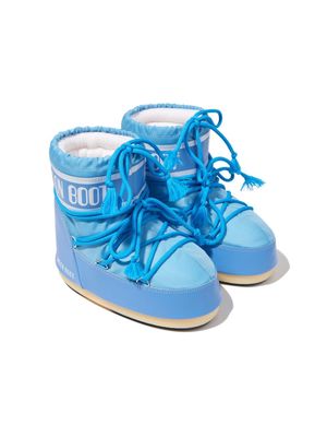 Moon Boot Kids Icon logo-print boots - Blue
