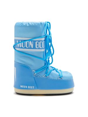Moon Boot Kids Icon logo-tape snow boots - Blue