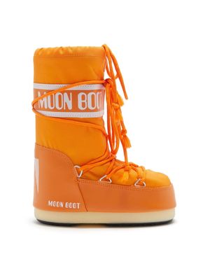 Moon Boot Kids Icon logo-tape snow boots - Orange