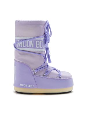 Moon Boot Kids Icon logo-tape snow boots - Purple