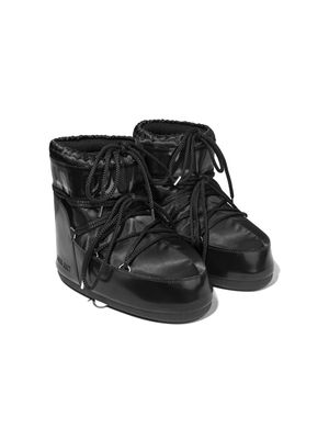 Moon Boot Kids Icon panelled ankle boots - Black