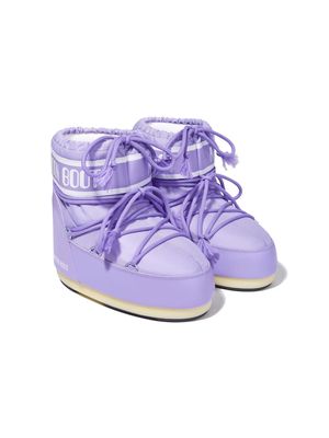 Moon Boot Kids Icon panelled ankle boots - Purple