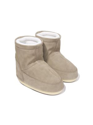 Moon Boot Kids Icon suede ankle boots - Neutrals