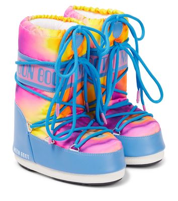 Moon Boot Kids Icon Tie-Dye snow boots