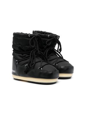 Moon Boot Kids padded lace-up ankle boots - Black
