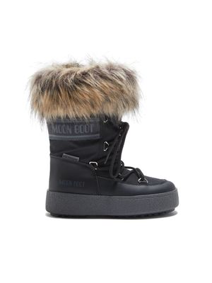 Moon Boot Kids ProTECHt Monaco faux-fur snow boots - Black