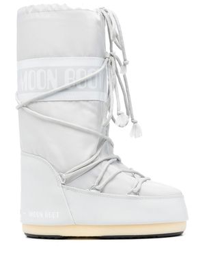 Moon Boot lace-up logo-print boots - Grey