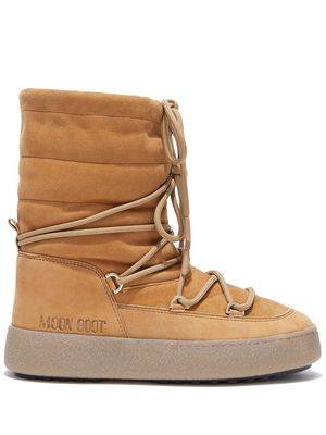 Moon Boot Ltrack lace-up moon boots - Brown