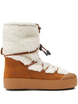 Moon Boot LTrack Polar shearling snow boots - White