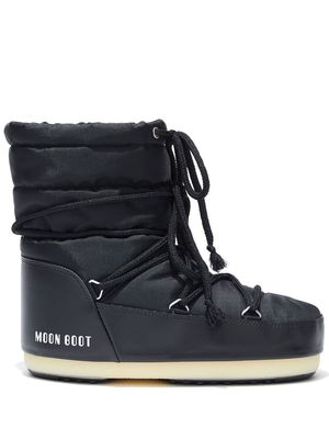 Moon Boot quilted logo-print ankle boots - Black
