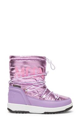 Moon Boot® Kids' Junior Metallic Waterproof Boot in Pink