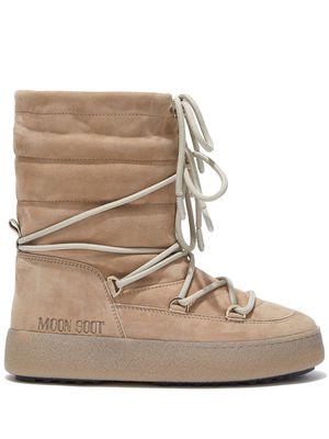 Moon Boot Track padded lace-up boots - Neutrals