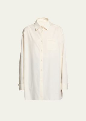 Moon Oversize Button-Front Shirt