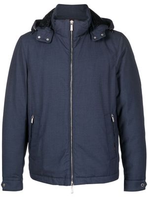 Moorer Albini-PUM padded hooded jacket - Blue