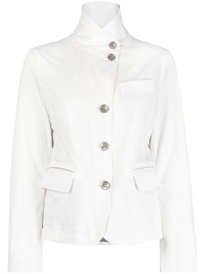 Moorer button-fastening jacket - White