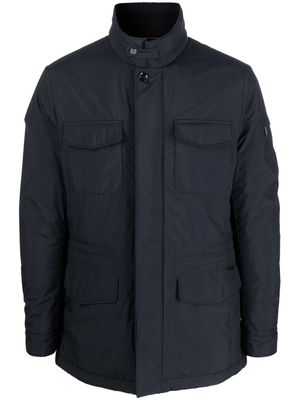 Moorer button-fastening long-sleeve jacket - Blue