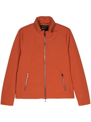 Moorer concealed-hood high-neck jacket - Orange