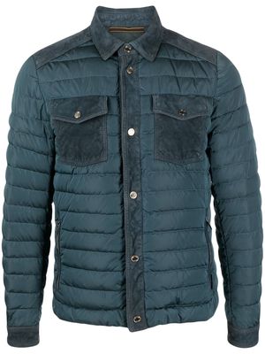 Moorer Crespi-Urv quilted jacket - Blue