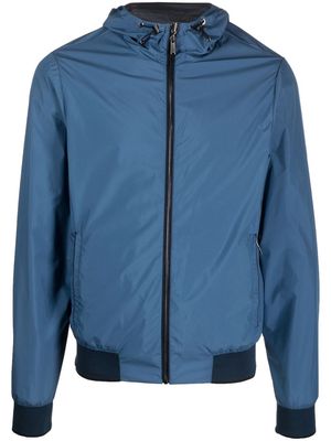 Moorer Dennys-STP reversible hooded jacket - Blue