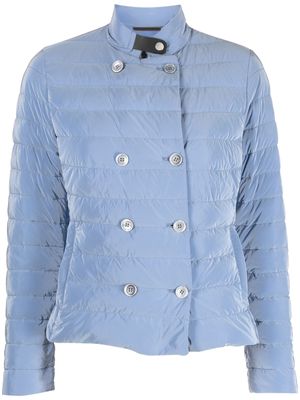 Moorer double-breasted down jacket - Blue