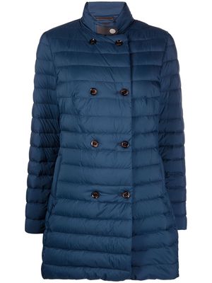 Moorer double-breasted puffer coat - Blue