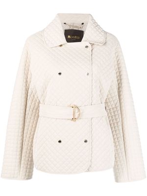 Moorer double-breasted quilted jacket - Neutrals