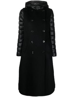 Moorer double-layer padded coat - Black