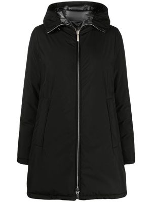 Moorer down-feather padded zip-up jacket - Black
