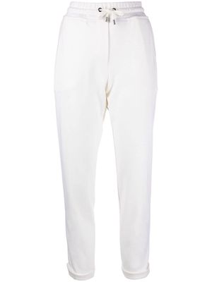 Moorer drawstring-waist track pants - White