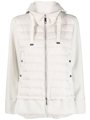 Moorer feather-down puffer jacket - White
