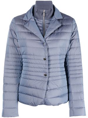 Moorer high-neck puffer jacket - Blue