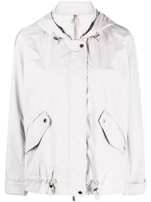 Moorer Jill-STP funnel-neck hooded jacket - Neutrals