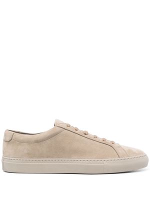 Moorer lace-up suede sneakers - Neutrals