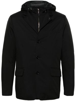 Moorer layered down-padded jacket - Black