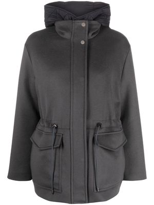 Moorer layered padded jacket - Grey
