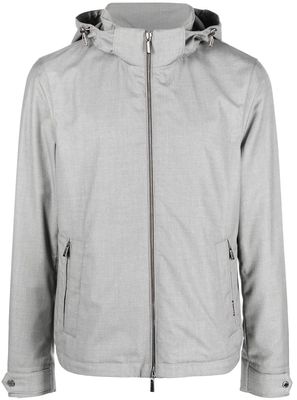 Moorer lightweight hooded jacket - Grey