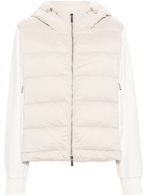 Moorer Liria-Osh hooded padded jacket - Neutrals